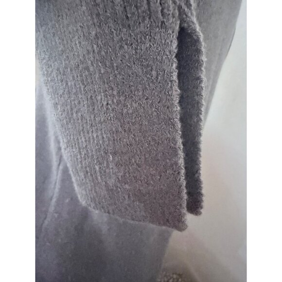 NWT Zara Knit Midi Dress Womens S Gray Knitted Bodycon Ribbed Stretch - Picture 3 of 10